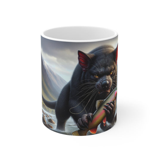 Victorious Tasmanian Devil Mug Ceramic Coffee Cups, 11oz, 15oz