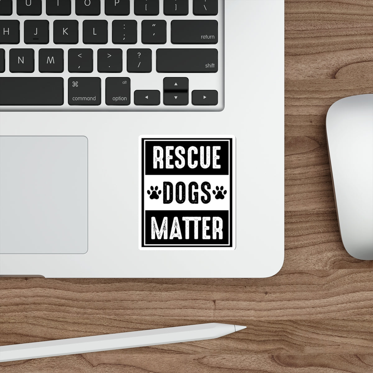 Rescue dogs matter, pet adoption sticker, dog rescue decal, animal rescue awareness, dog lover gift, adopt don't shop