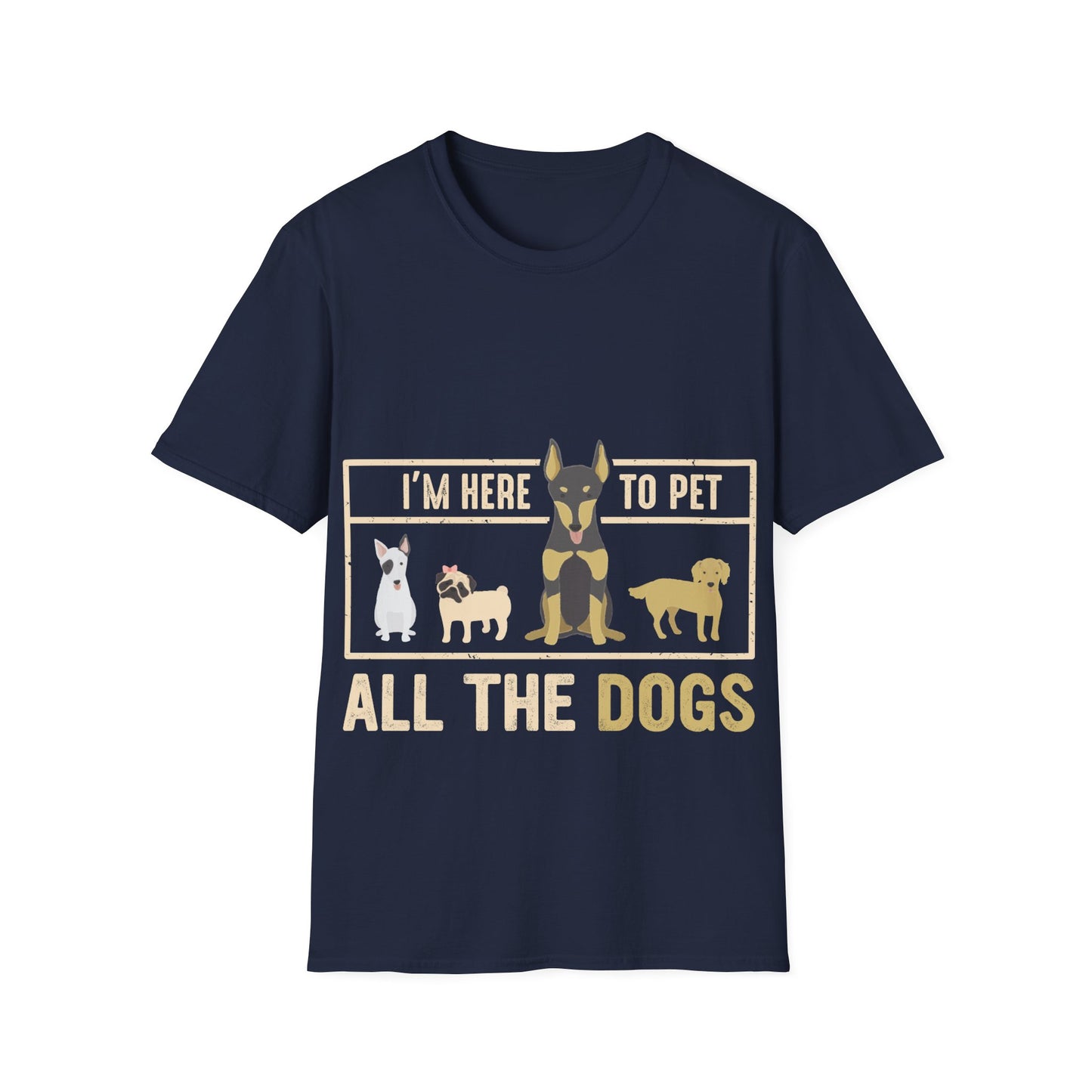 Pet all the dogs t-shirt, dog lover shirt, funny pet tee, all the dogs graphic tee, humorous dog design, cute dog shirt