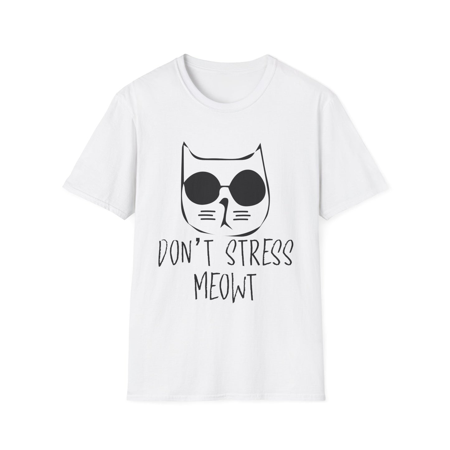 Don't stress meowt shirt, cat lover tee, funny cat t-shirt, stress relief humor, pet humor apparel, cat pun shirt, casual cat wear