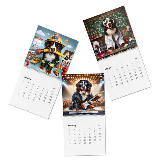 Hilarious Bernese Mountain Dog Calendar - Standard Wall Calendar (2024)