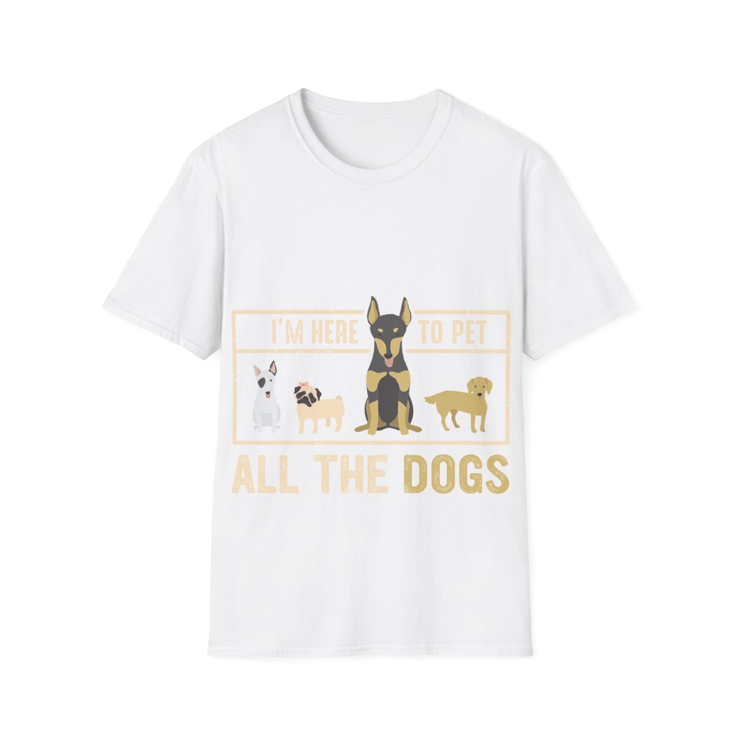 Pet all the dogs t-shirt, dog lover shirt, funny pet tee, all the dogs graphic tee, humorous dog design, cute dog shirt