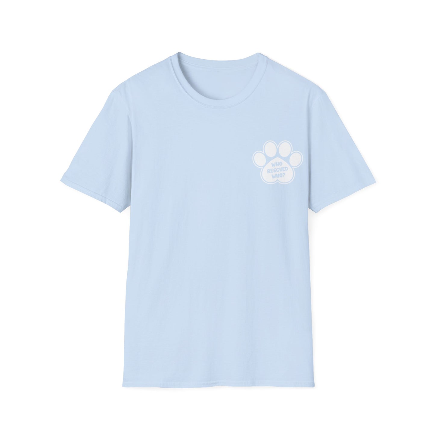 Paw print rescue t-shirt, animal rescue shirt, adopt don't shop tee, pet adoption awareness, rescue dog apparel,  paw print design