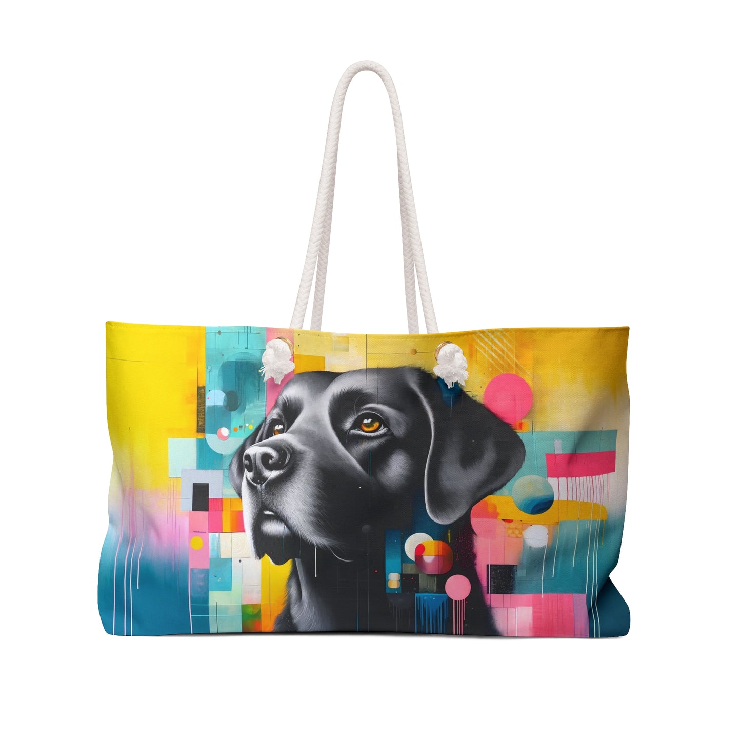 Colourful Black Labrador - Weekender Bag