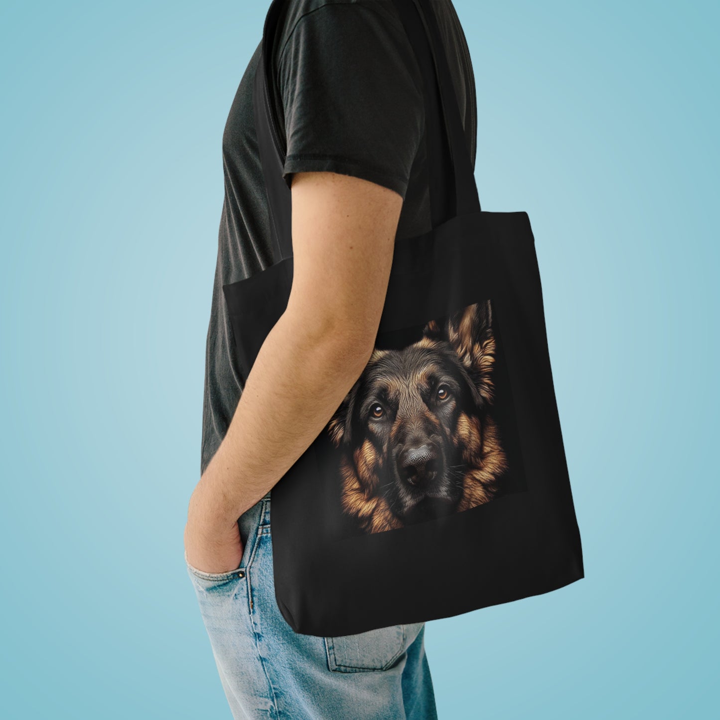 German Shepherd - Lockie - Cotton Tote Bag