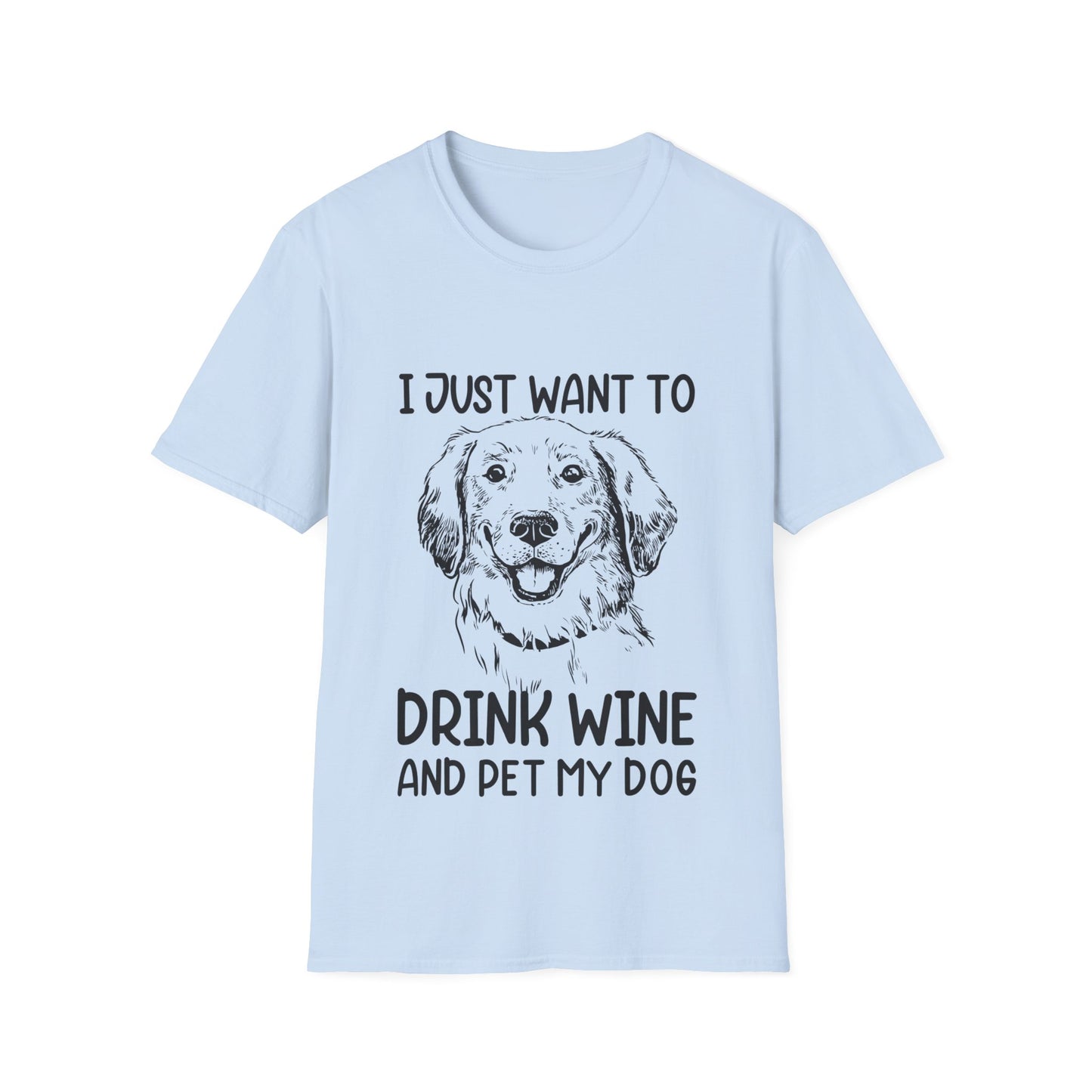 Dog lover shirt, wine and dog t-shirt, pet owner apparel, dog petting tee, funny dog quote, casual dog shirt, dog mom gift, dog dad clothing