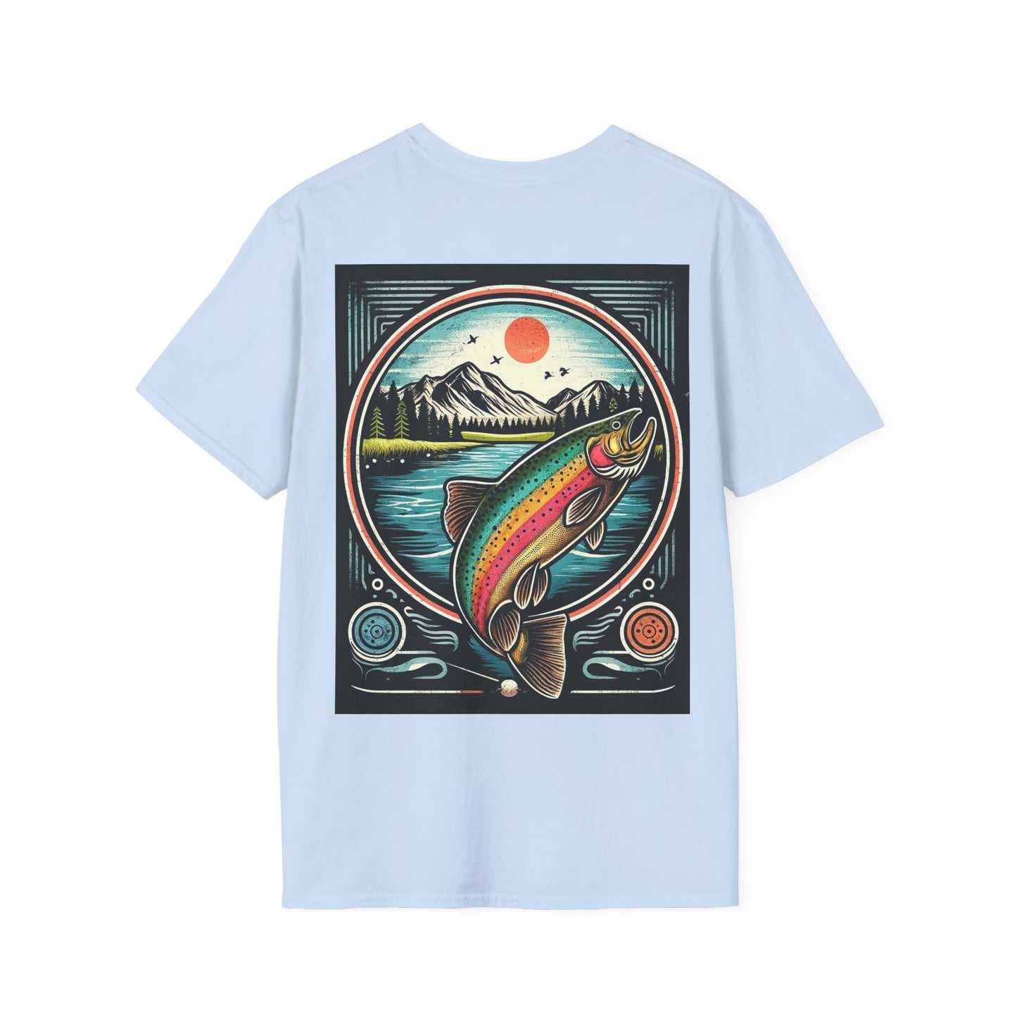 Explore the Wonders of the Central Plateau - Tasmania - Tranquil Fly-Fishing - Unisex Softstyle T-Shirt