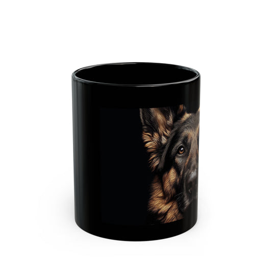 German Shepherd - Lockie - Black Mug (11oz, 15oz)