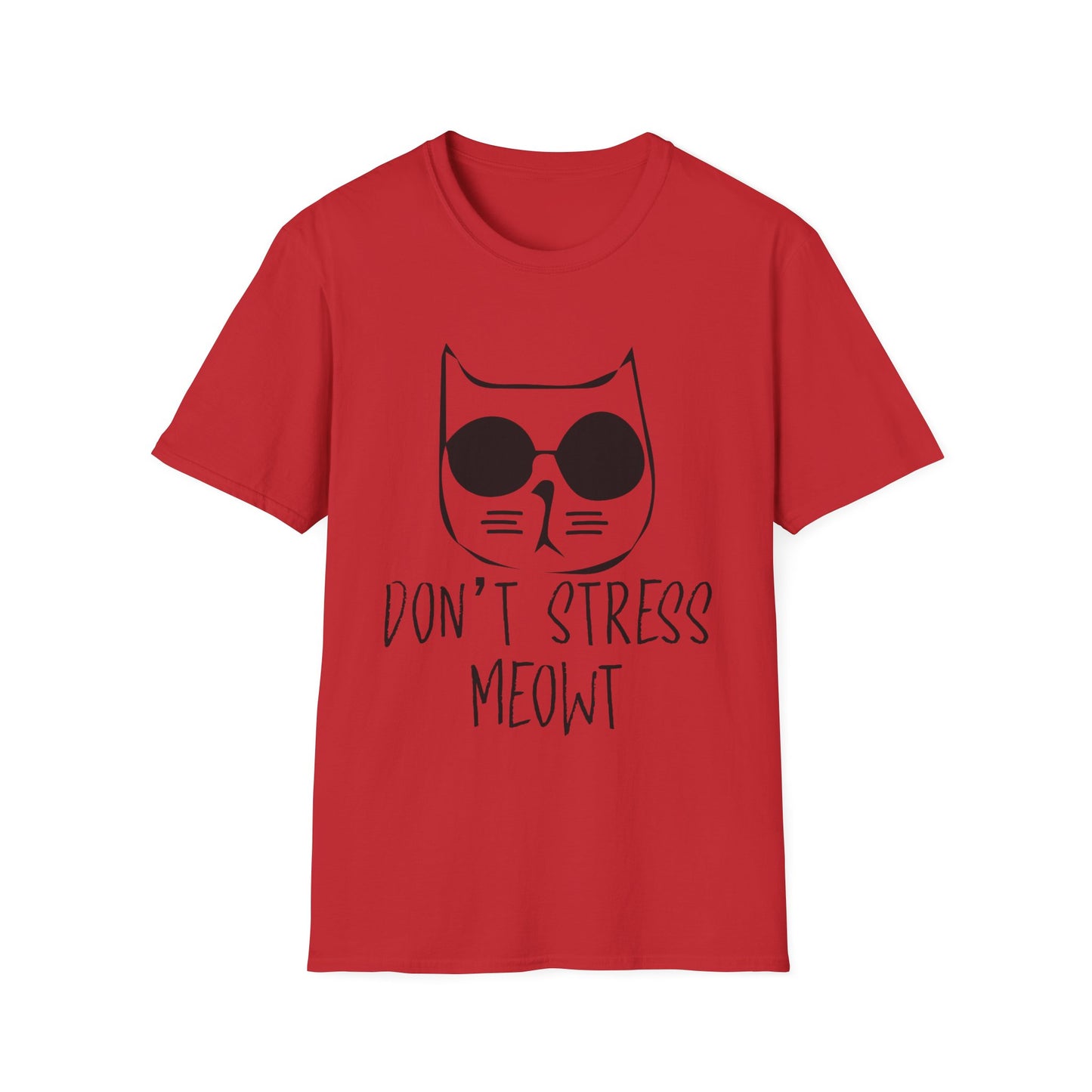 Don't stress meowt shirt, cat lover tee, funny cat t-shirt, stress relief humor, pet humor apparel, cat pun shirt, casual cat wear