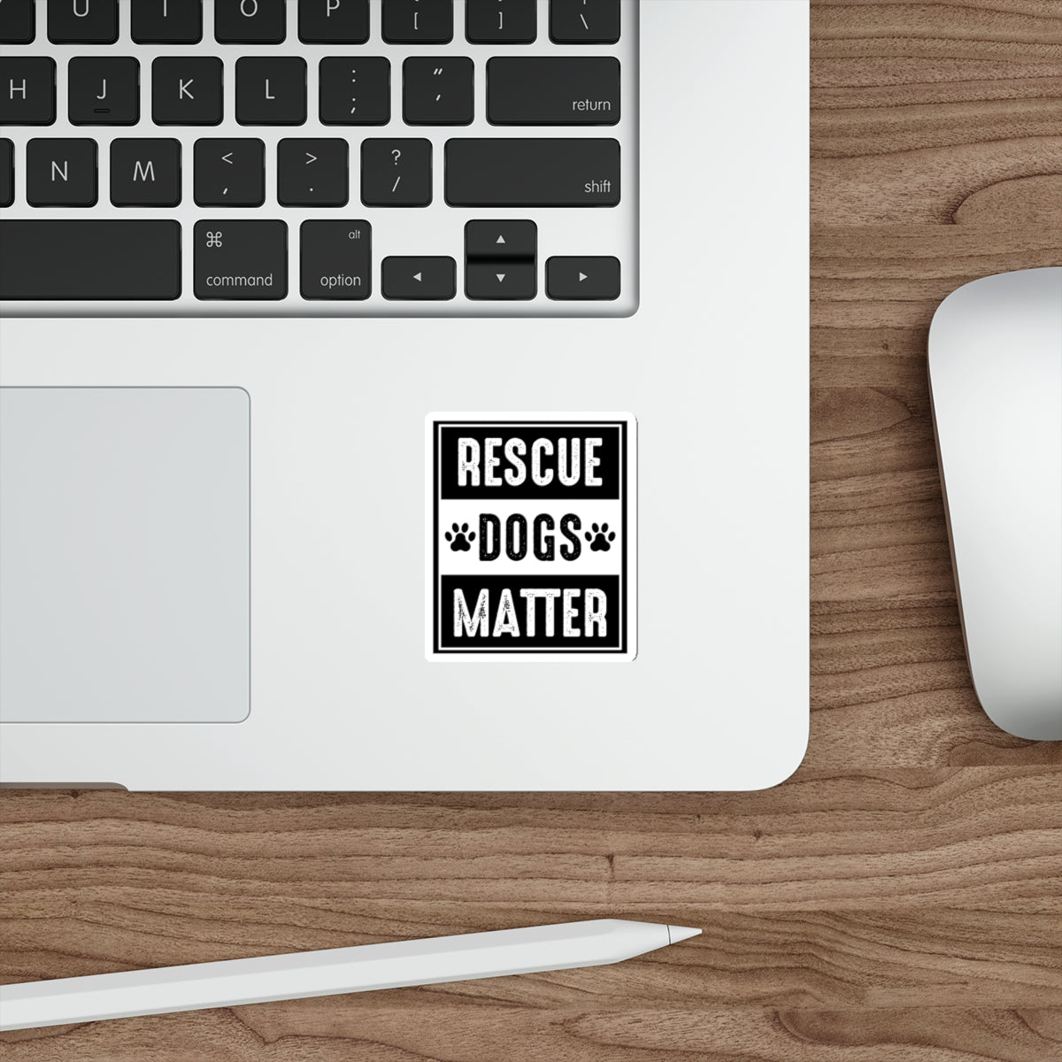 Rescue dogs matter, pet adoption sticker, dog rescue decal, animal rescue awareness, dog lover gift, adopt don't shop