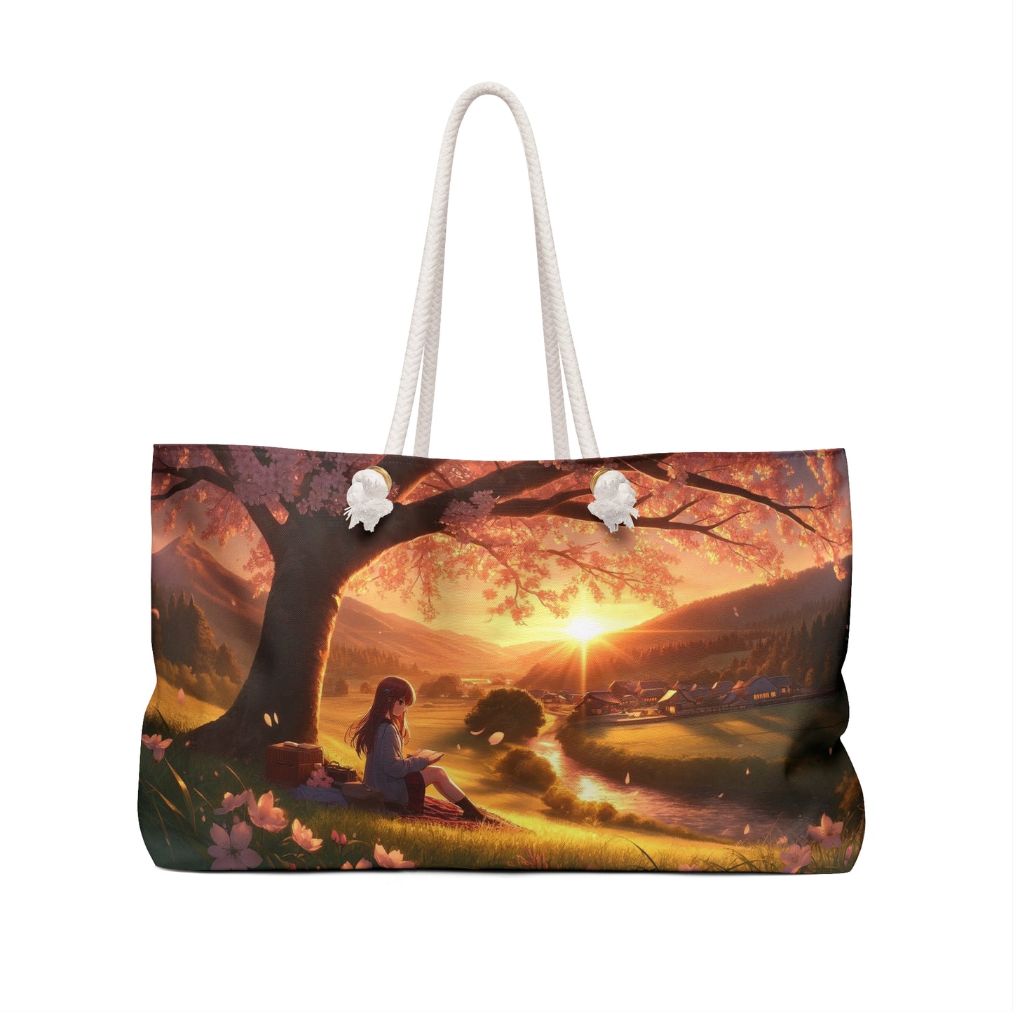 Anime - Golden Hour Serenity: Countryside Bliss - Weekender Bag