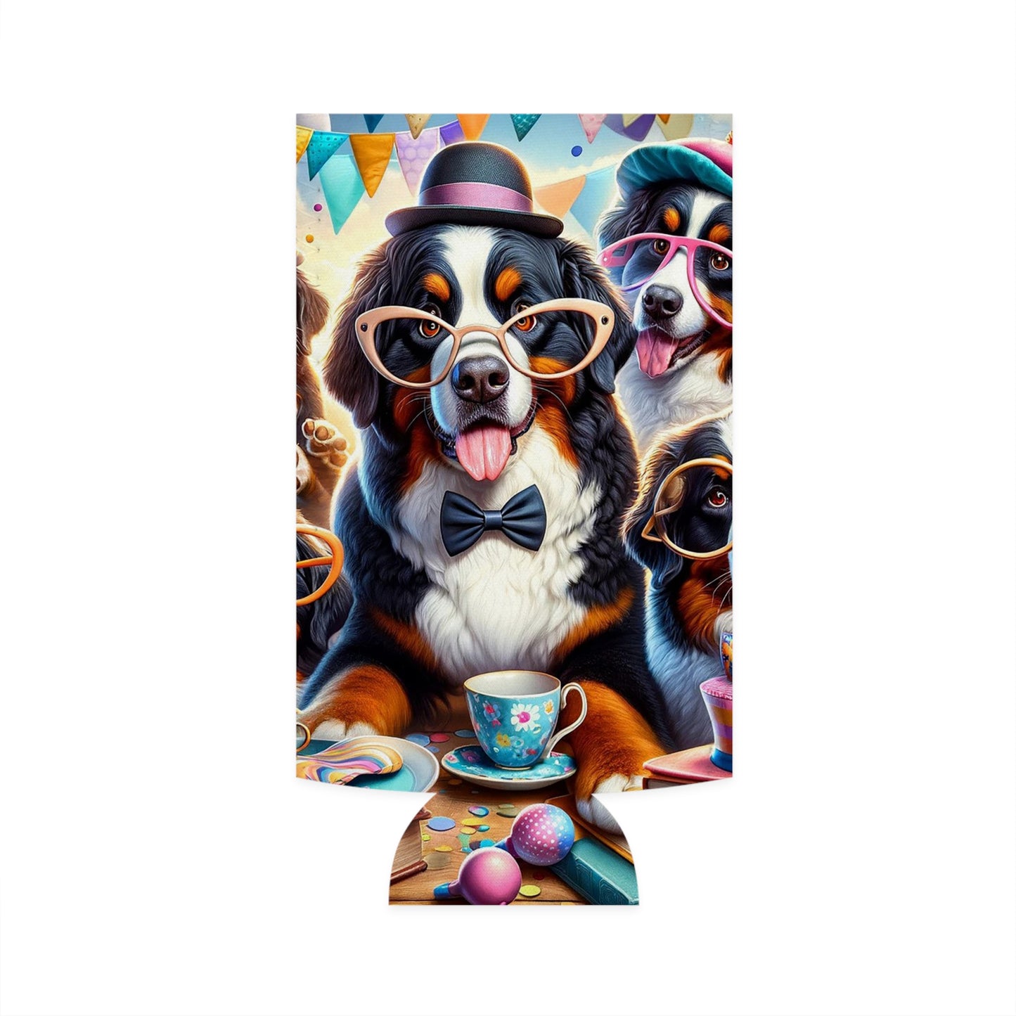 Bernese Mountain Dog - Slim Can Cooler