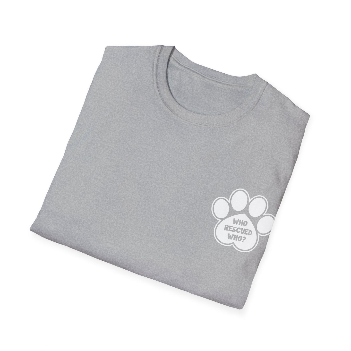 Paw print rescue t-shirt, animal rescue shirt, adopt don't shop tee, pet adoption awareness, rescue dog apparel,  paw print design