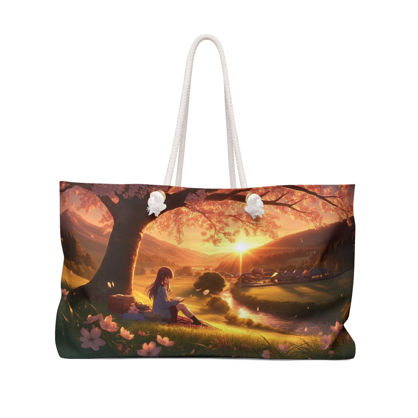 Anime - Golden Hour Serenity: Countryside Bliss - Weekender Bag