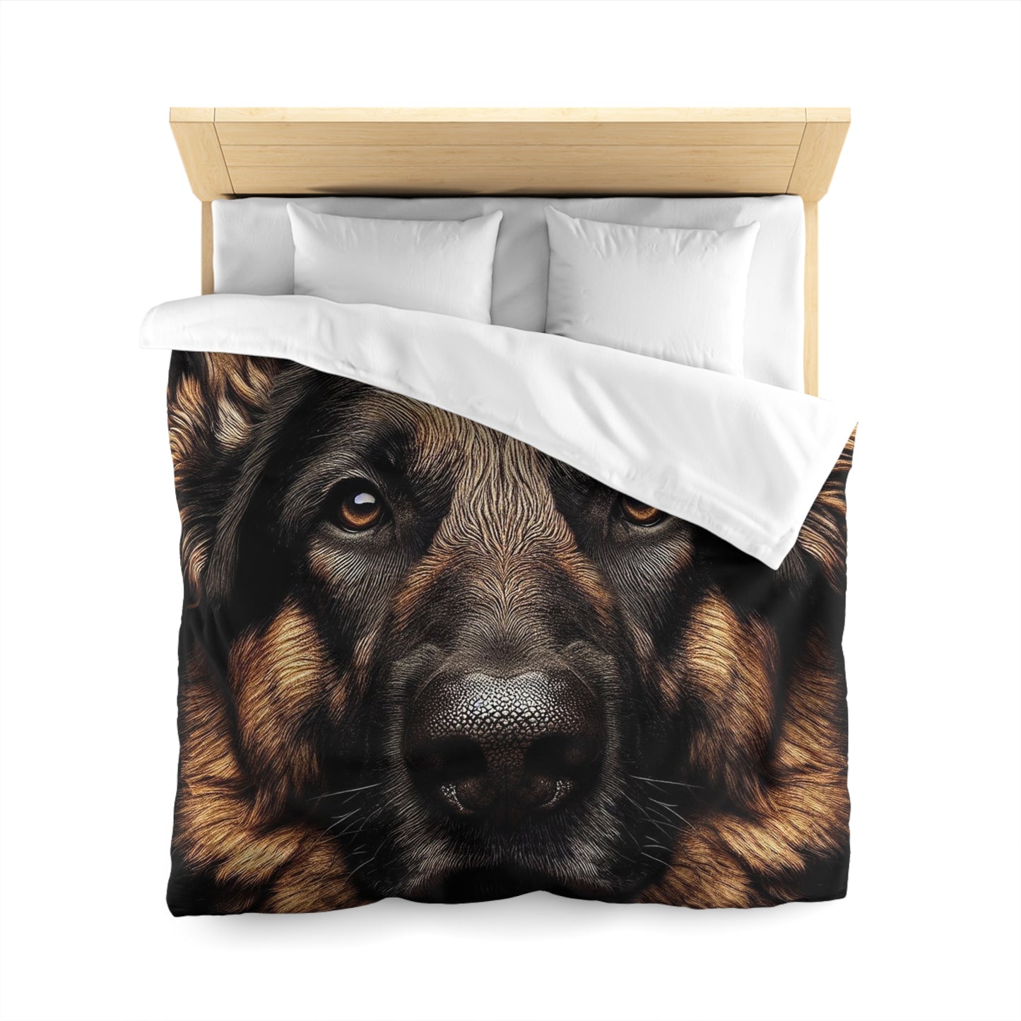 German Shepherd - Lockie - Microfiber Duvet Cover