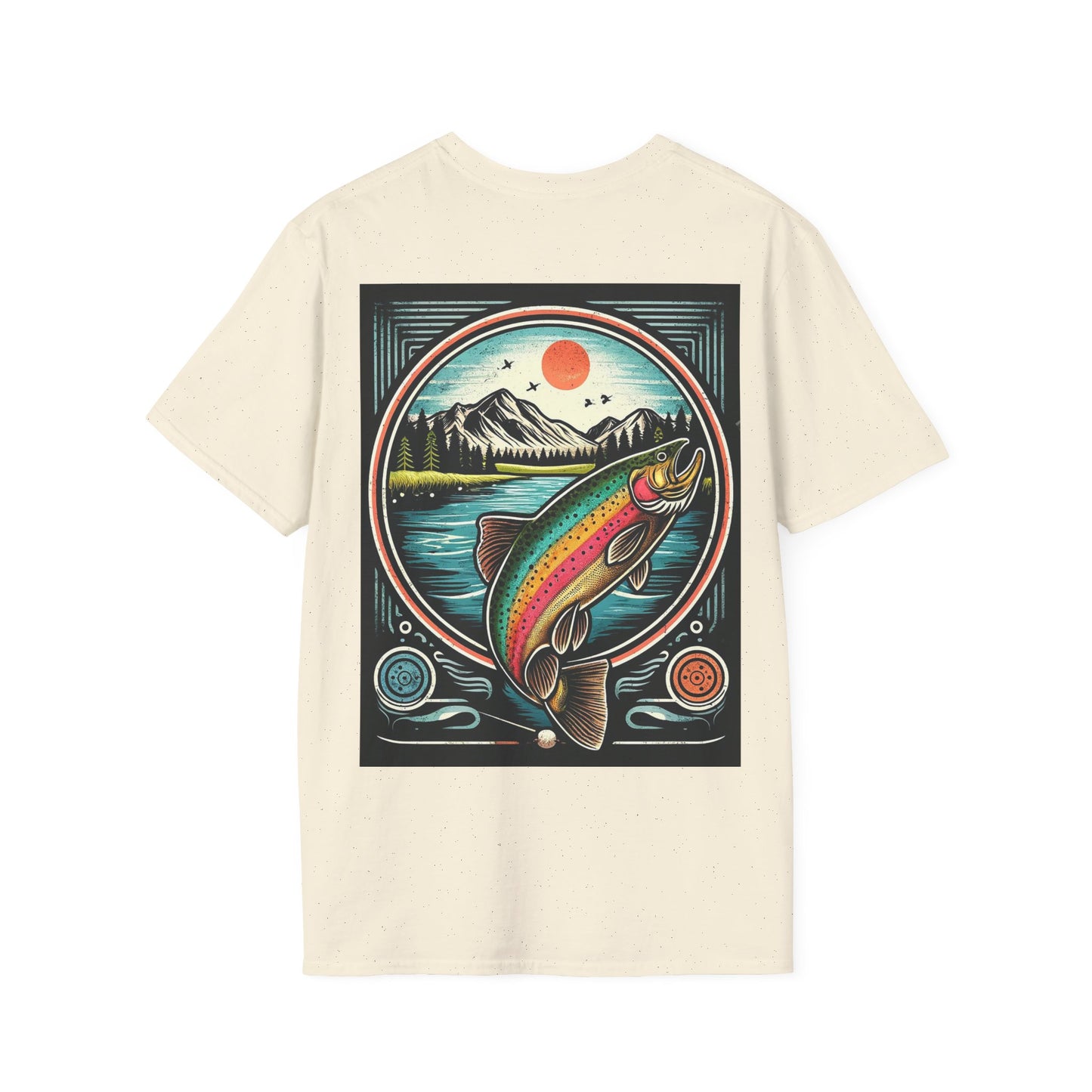 Explore the Wonders of the Central Plateau - Tasmania - Tranquil Fly-Fishing - Unisex Softstyle T-Shirt