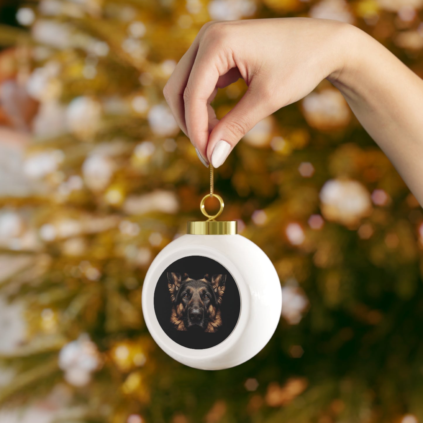 German Shepherd - Lockie - Christmas Ball Ornament