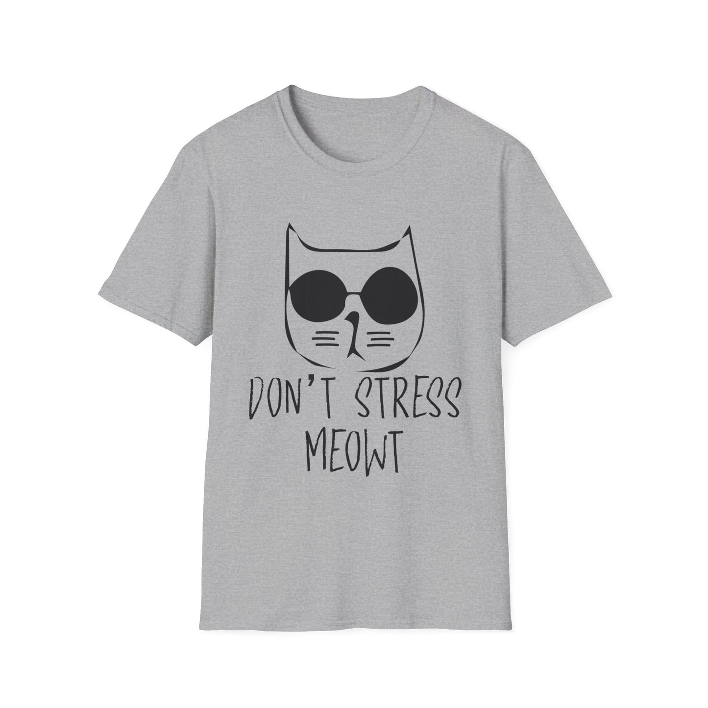 Don't stress meowt shirt, cat lover tee, funny cat t-shirt, stress relief humor, pet humor apparel, cat pun shirt, casual cat wear