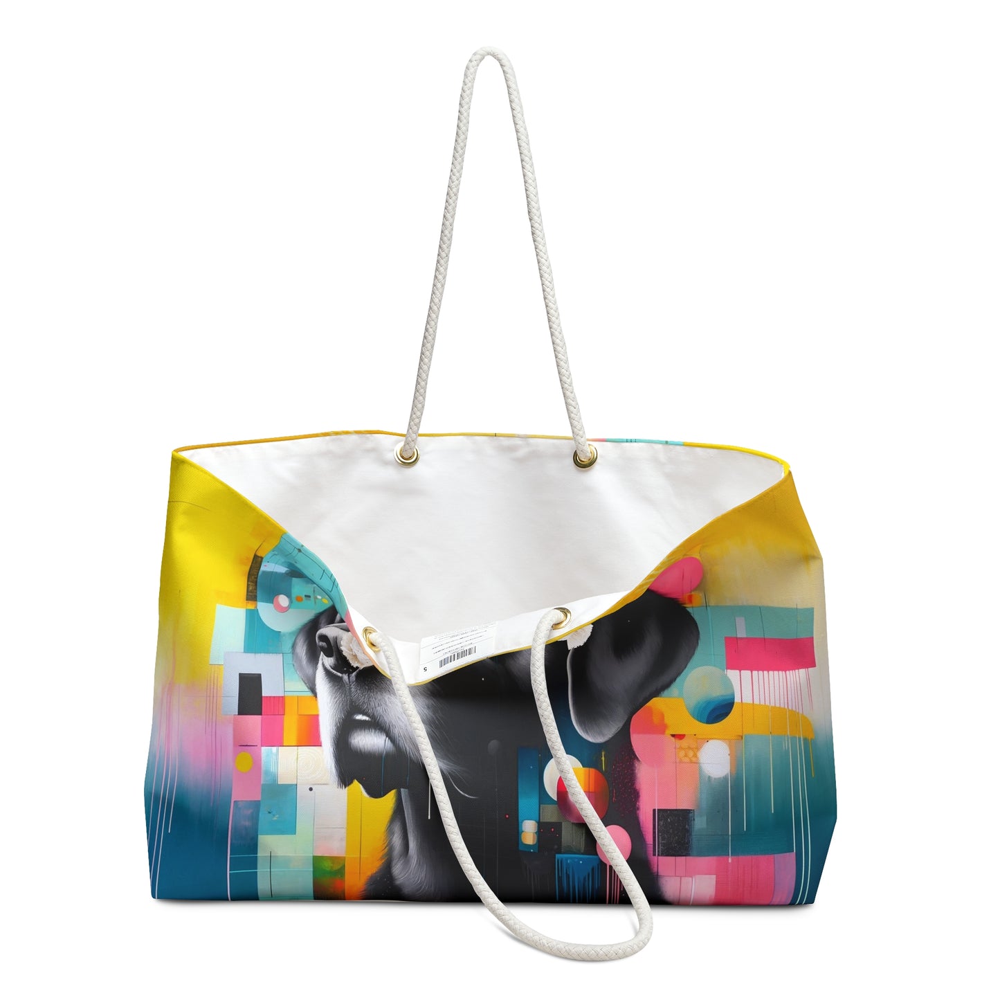 Colourful Black Labrador - Weekender Bag