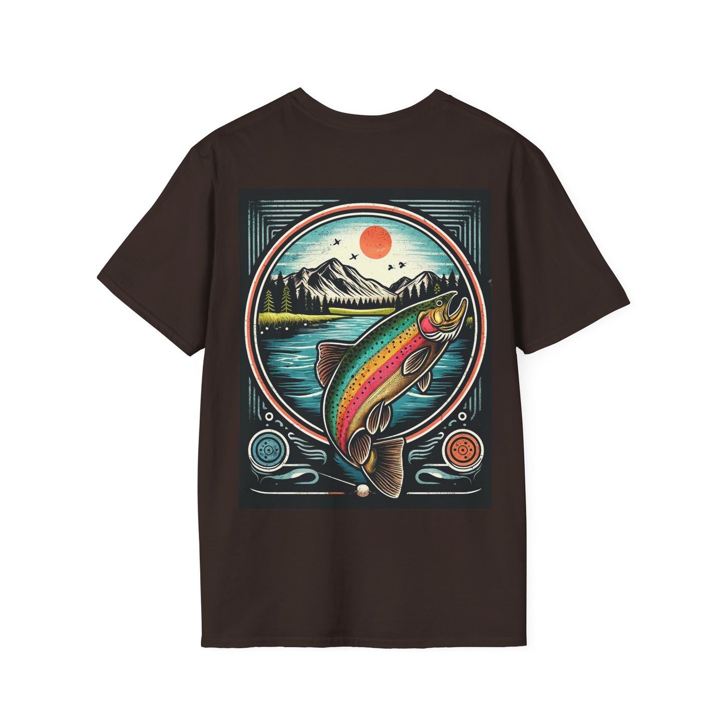 Explore the Wonders of the Central Plateau - Tasmania - Tranquil Fly-Fishing - Unisex Softstyle T-Shirt