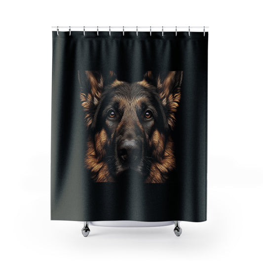 German Shepherd - Lockie - Shower Curtains