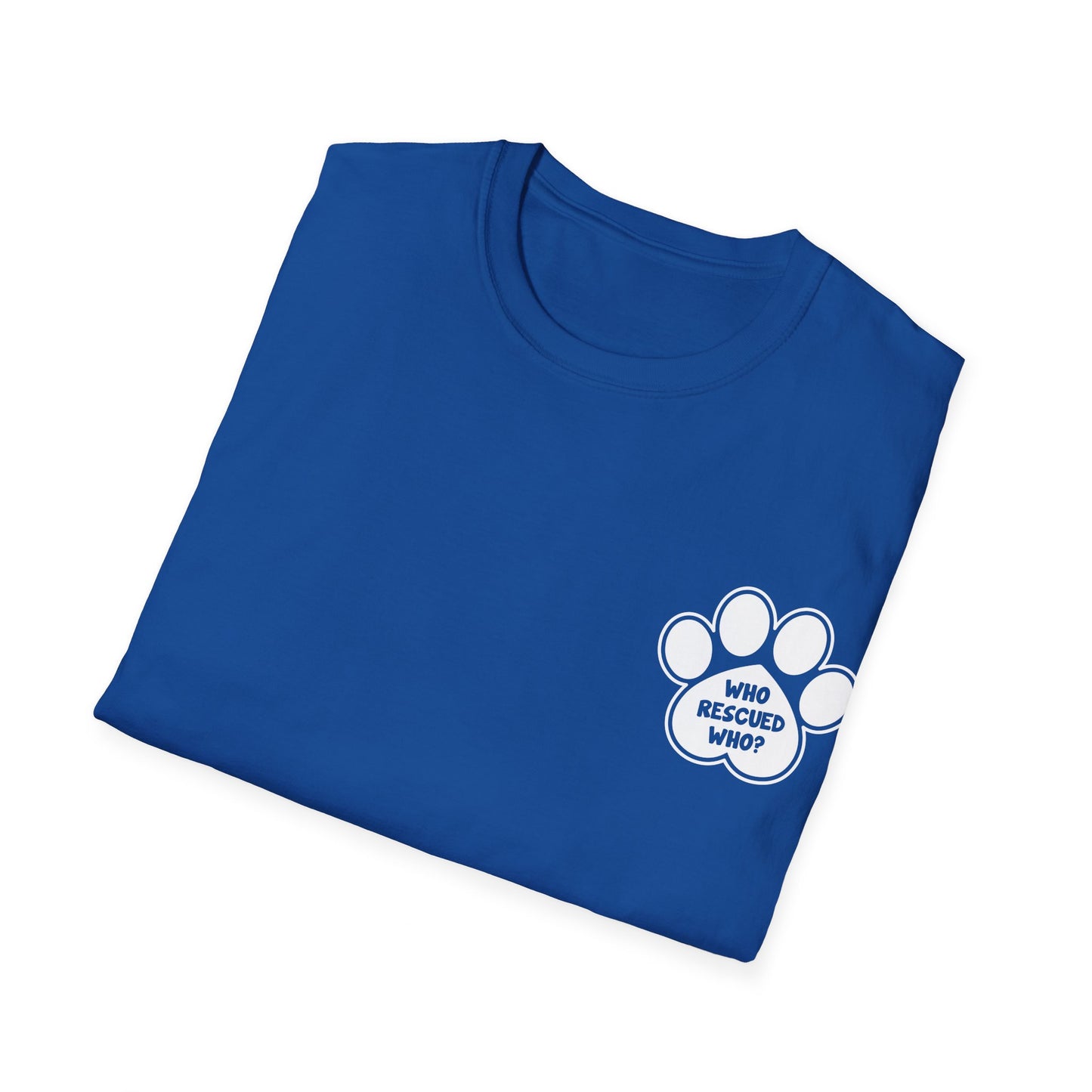 Paw print rescue t-shirt, animal rescue shirt, adopt don't shop tee, pet adoption awareness, rescue dog apparel,  paw print design