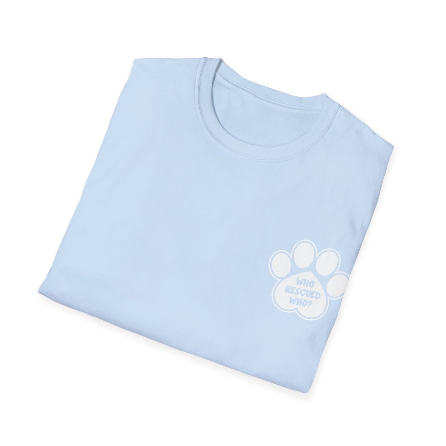 Paw print rescue t-shirt, animal rescue shirt, adopt don't shop tee, pet adoption awareness, rescue dog apparel,  paw print design