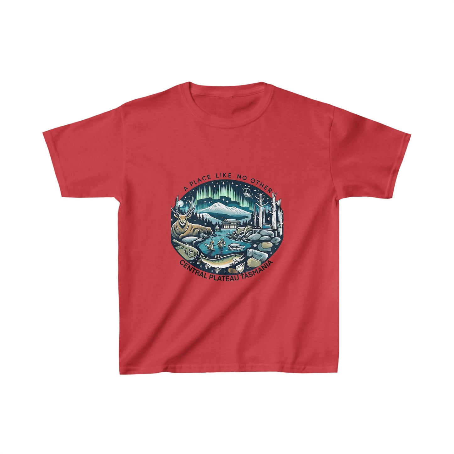 Explore the Wonders of Central Plateau, Tasmania - Kids Heavy Cotton™ Tee