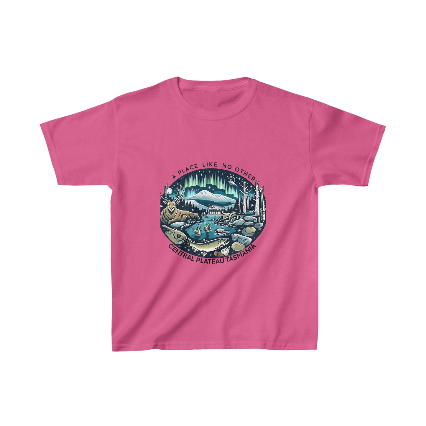 Explore the Wonders of Central Plateau, Tasmania - Kids Heavy Cotton™ Tee