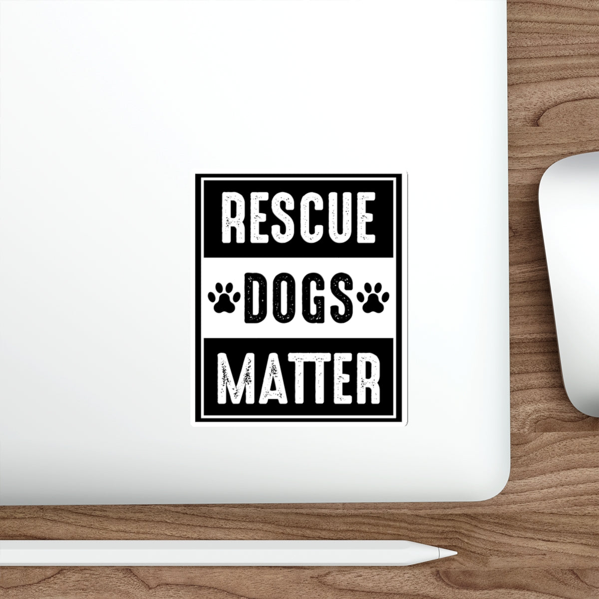 Rescue dogs matter, pet adoption sticker, dog rescue decal, animal rescue awareness, dog lover gift, adopt don't shop