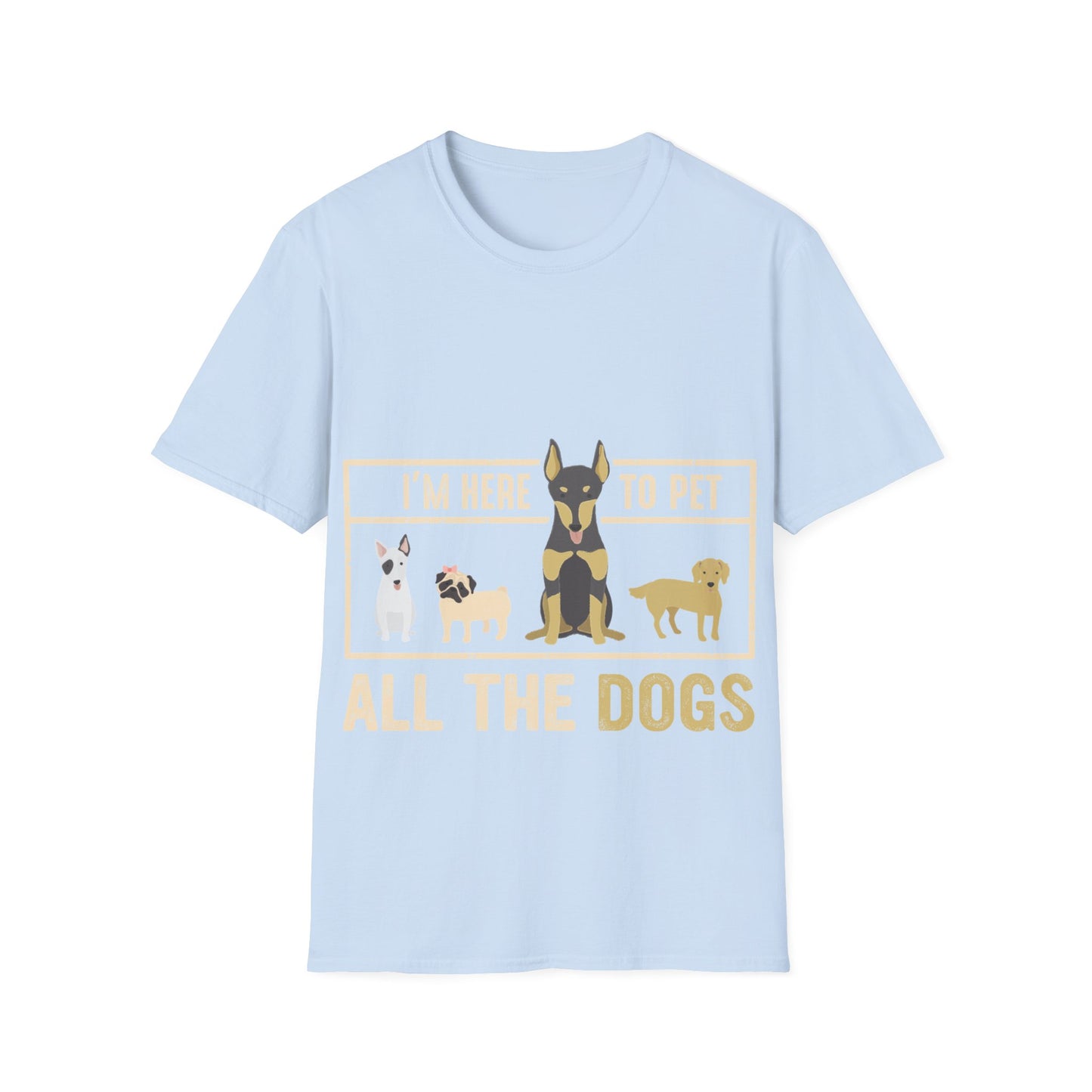 Pet all the dogs t-shirt, dog lover shirt, funny pet tee, all the dogs graphic tee, humorous dog design, cute dog shirt