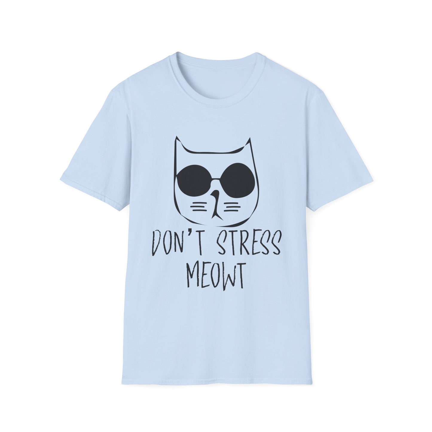 Don't stress meowt shirt, cat lover tee, funny cat t-shirt, stress relief humor, pet humor apparel, cat pun shirt, casual cat wear