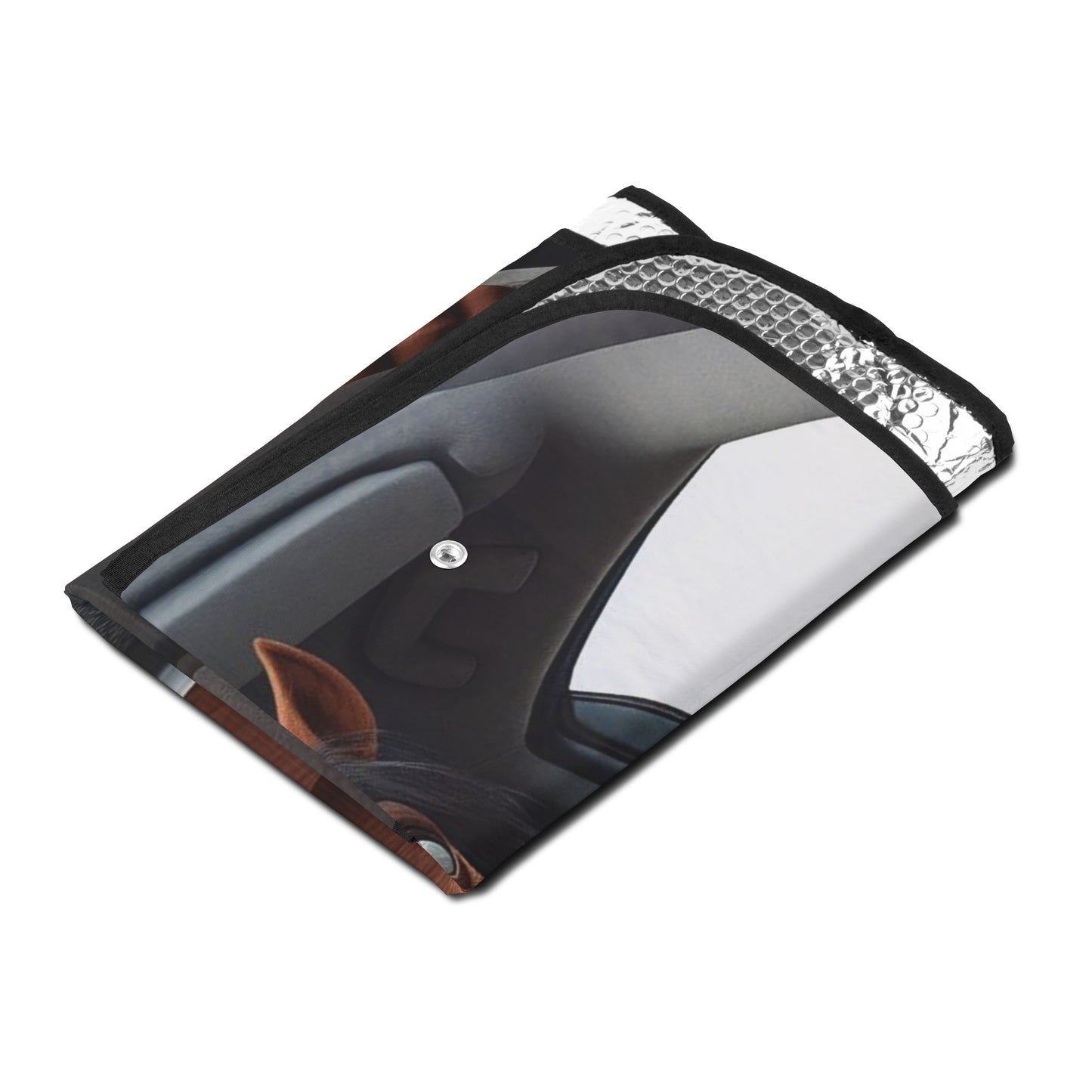 Humorous Horse Car Ride Sunshade Car Sun Shades