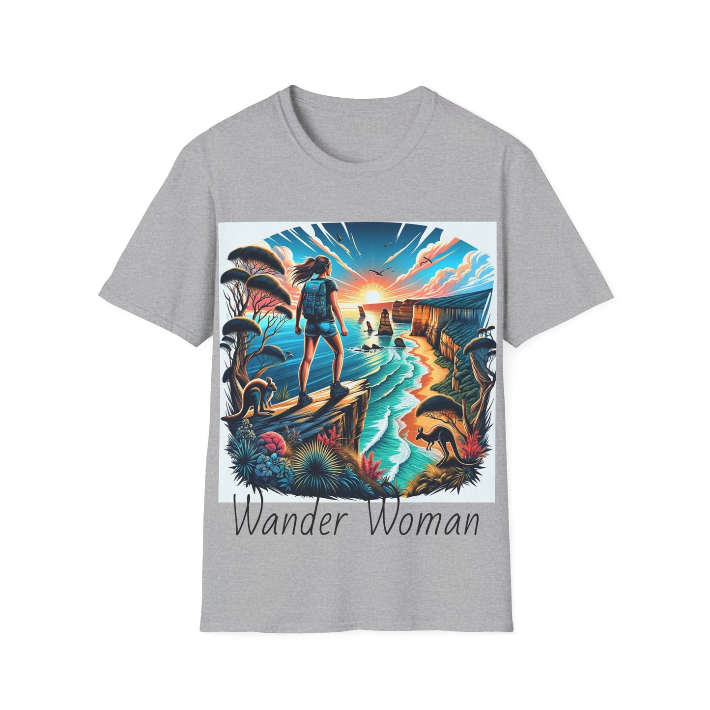 Wander Woman: Solo Adventures in Australia Unisex Softstyle T-Shirt