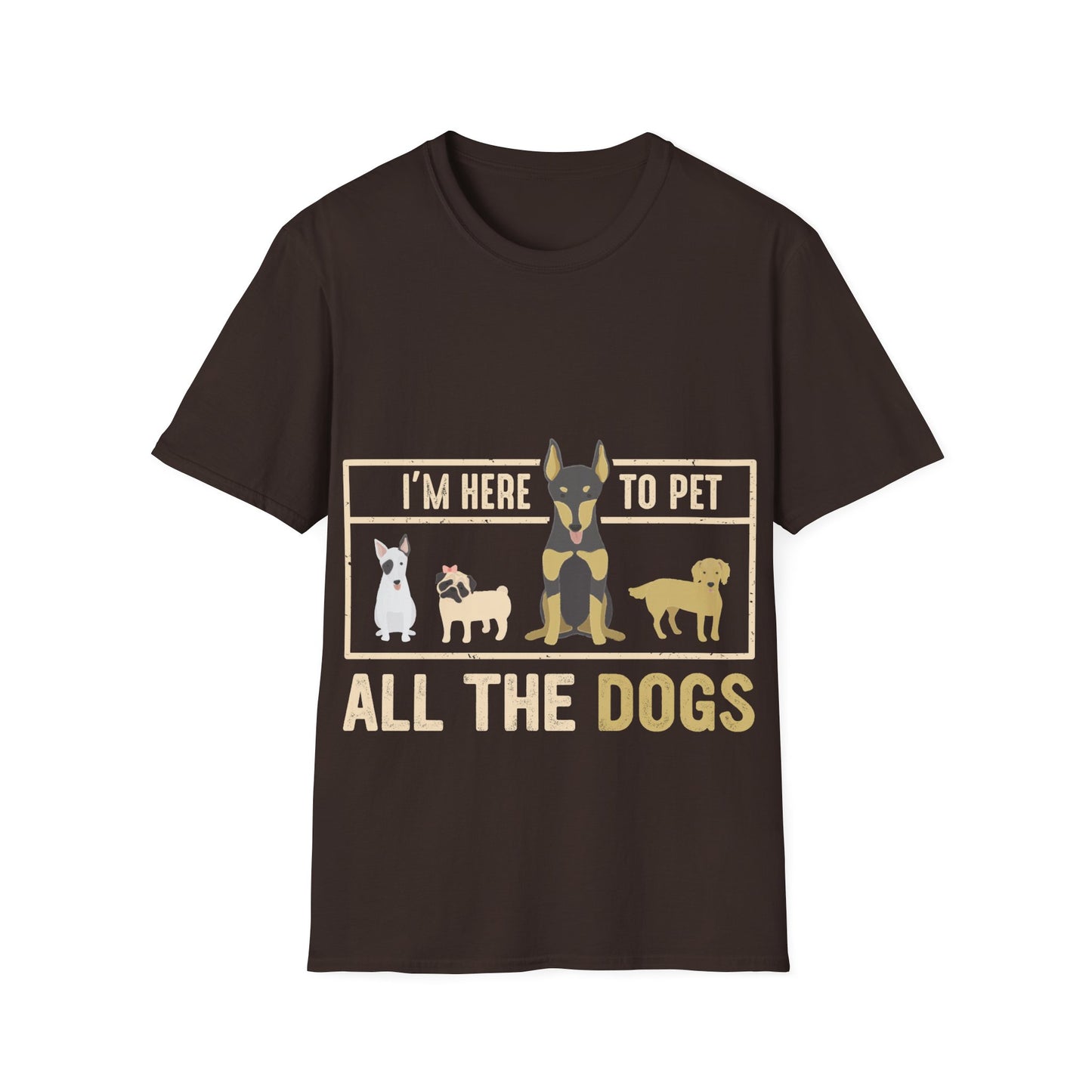 Pet all the dogs t-shirt, dog lover shirt, funny pet tee, all the dogs graphic tee, humorous dog design, cute dog shirt