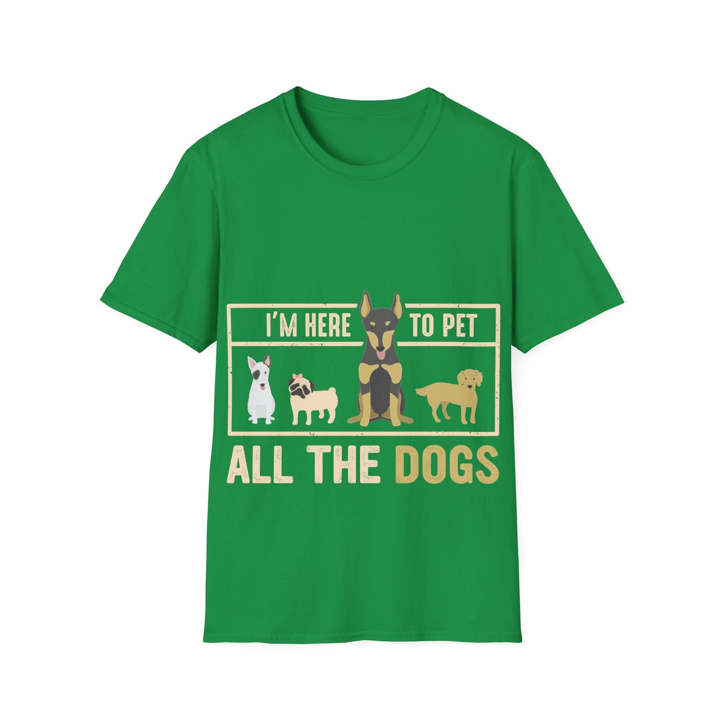 Pet all the dogs t-shirt, dog lover shirt, funny pet tee, all the dogs graphic tee, humorous dog design, cute dog shirt