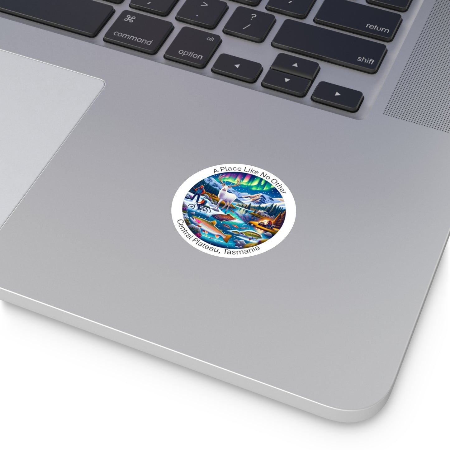 Explore the Wonders of Central Plateau - Round Vinyl Stickers