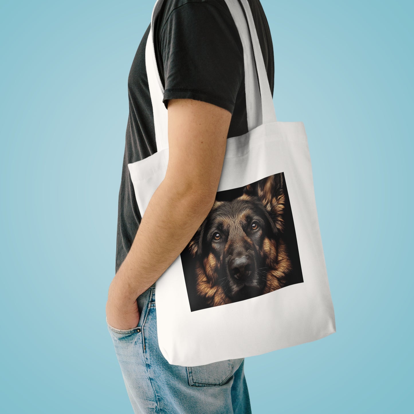 German Shepherd - Lockie - Cotton Tote Bag