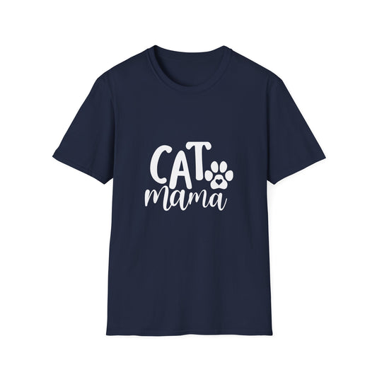 Cat mama shirt, cat lover gift, cat mom tee, pet parent apparel, cute cat shirt, women's cat t-shirt, cat paw print design