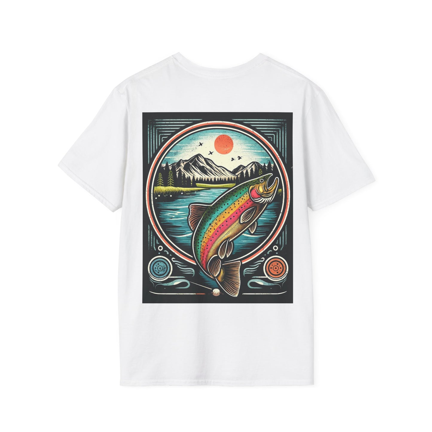 Explore the Wonders of the Central Plateau - Tasmania - Tranquil Fly-Fishing - Unisex Softstyle T-Shirt