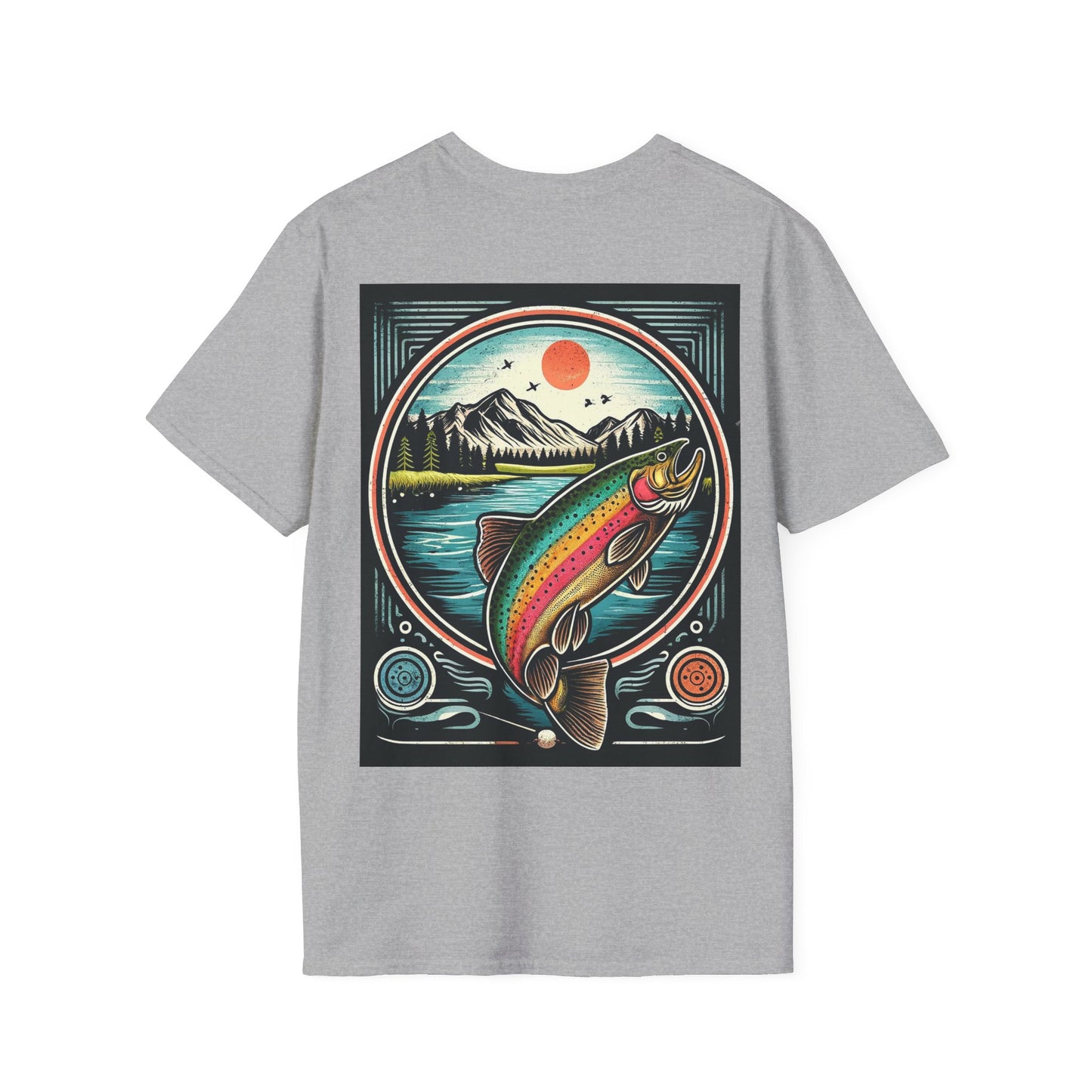 Explore the Wonders of the Central Plateau - Tasmania - Tranquil Fly-Fishing - Unisex Softstyle T-Shirt