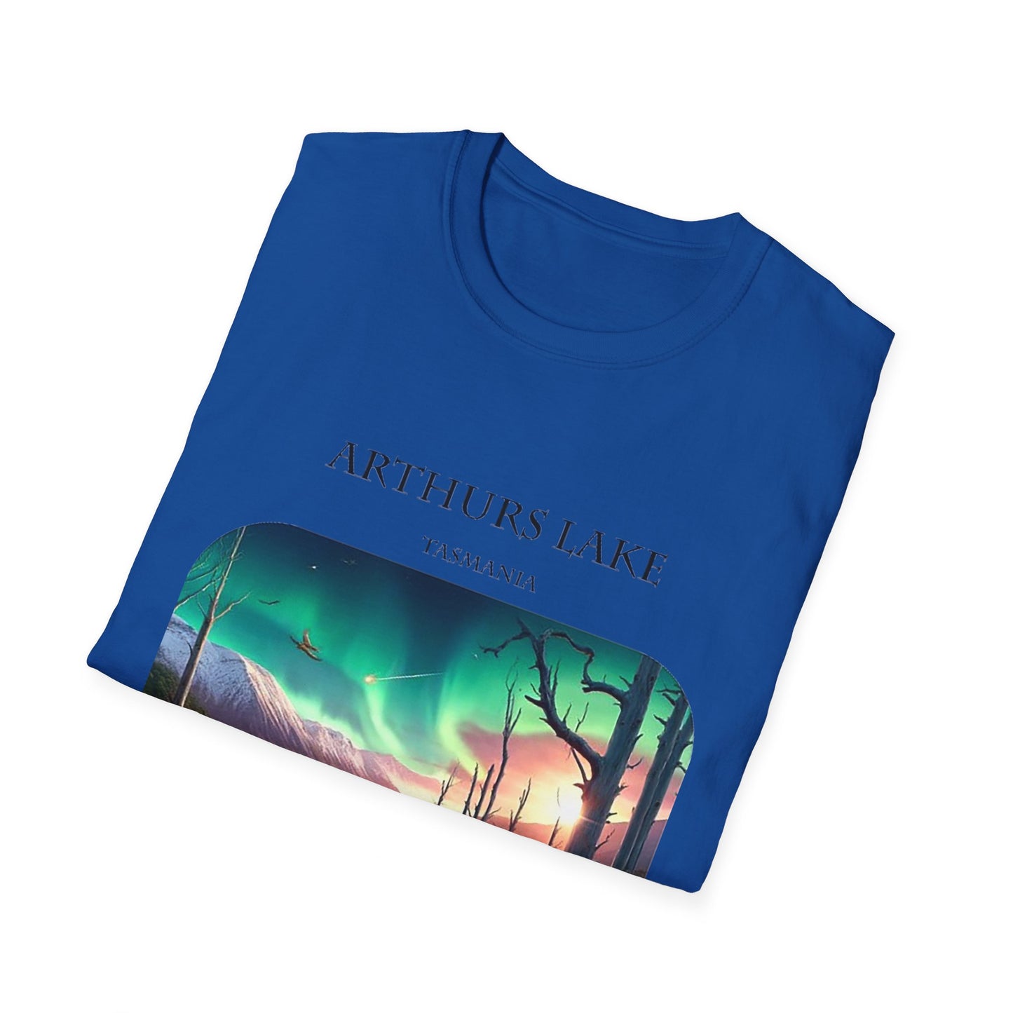 Explore the Wonders of the Central Plateau - Arthurs Lake - Unisex Softstyle T-Shirt