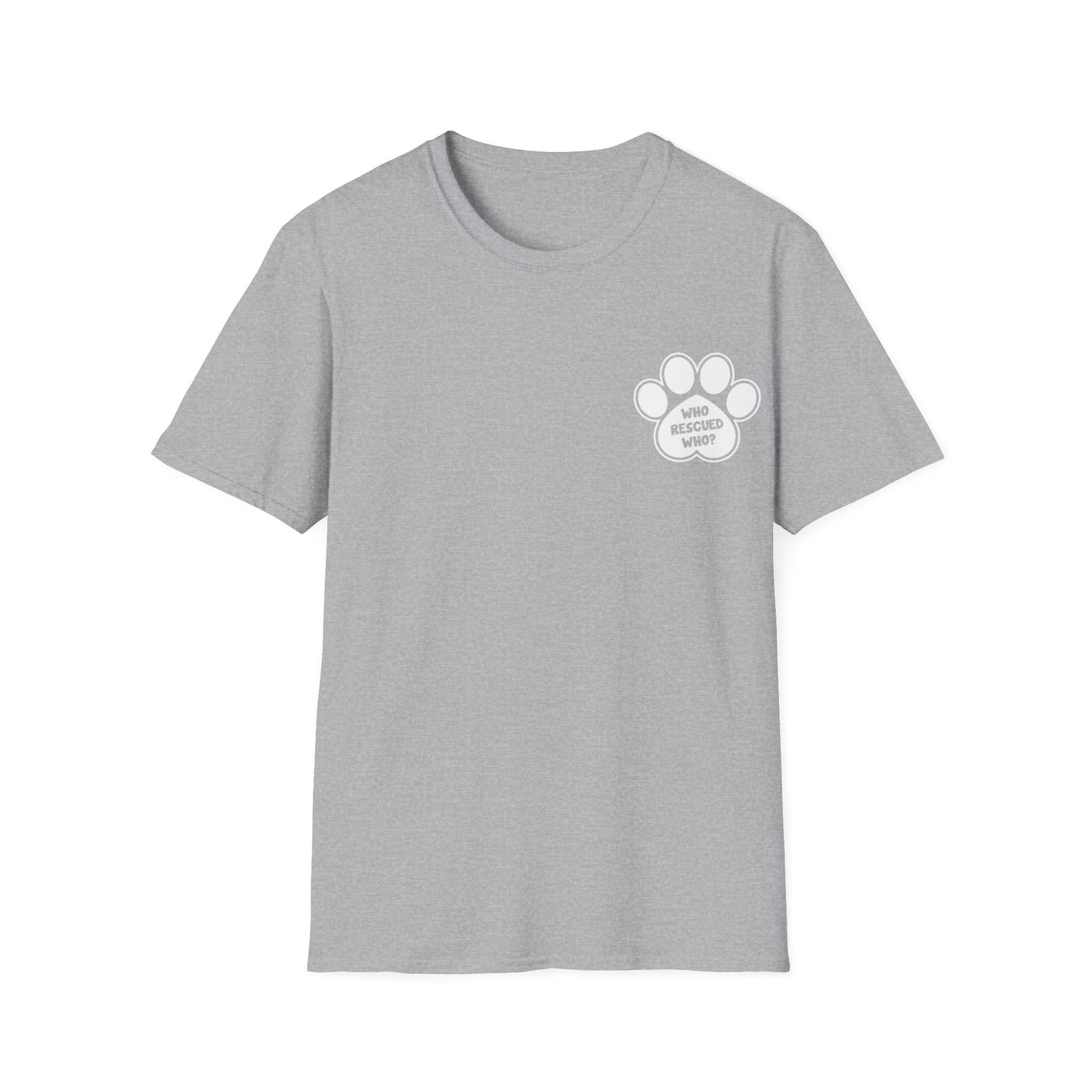 Paw print rescue t-shirt, animal rescue shirt, adopt don't shop tee, pet adoption awareness, rescue dog apparel,  paw print design