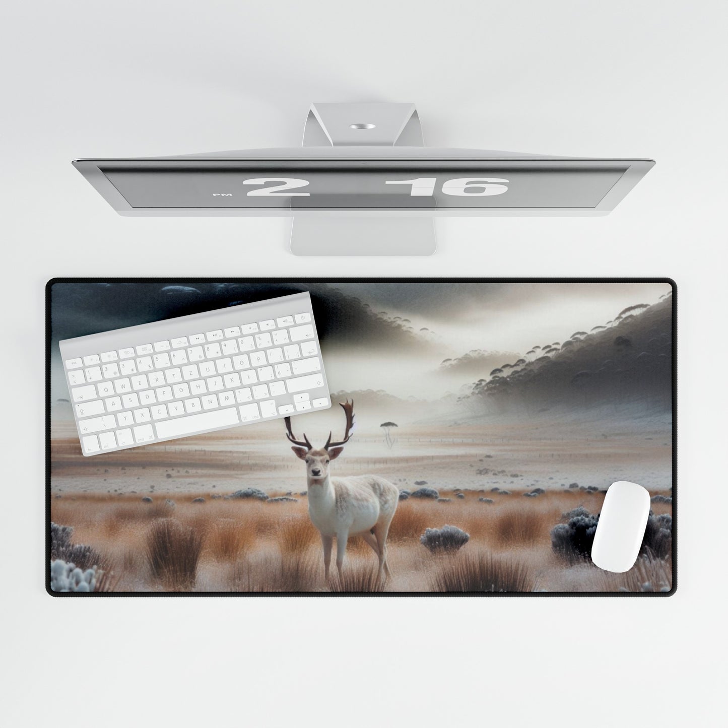 Majestic White Stag - Desk Mats