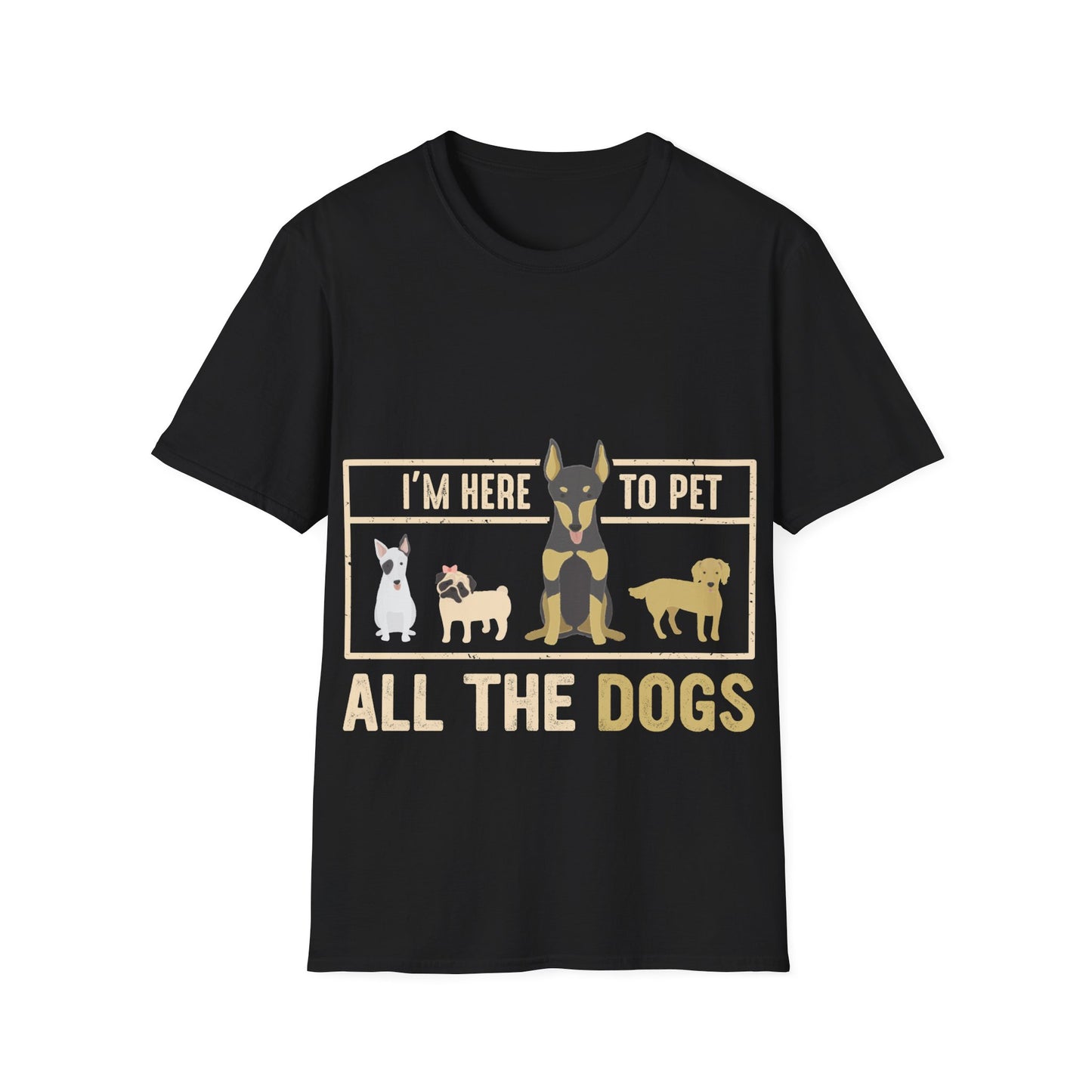 Pet all the dogs t-shirt, dog lover shirt, funny pet tee, all the dogs graphic tee, humorous dog design, cute dog shirt