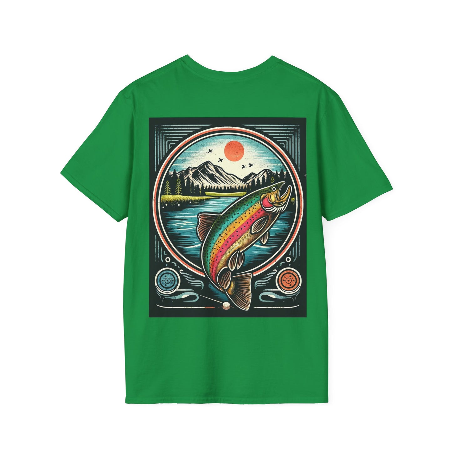 Explore the Wonders of the Central Plateau - Tasmania - Tranquil Fly-Fishing - Unisex Softstyle T-Shirt