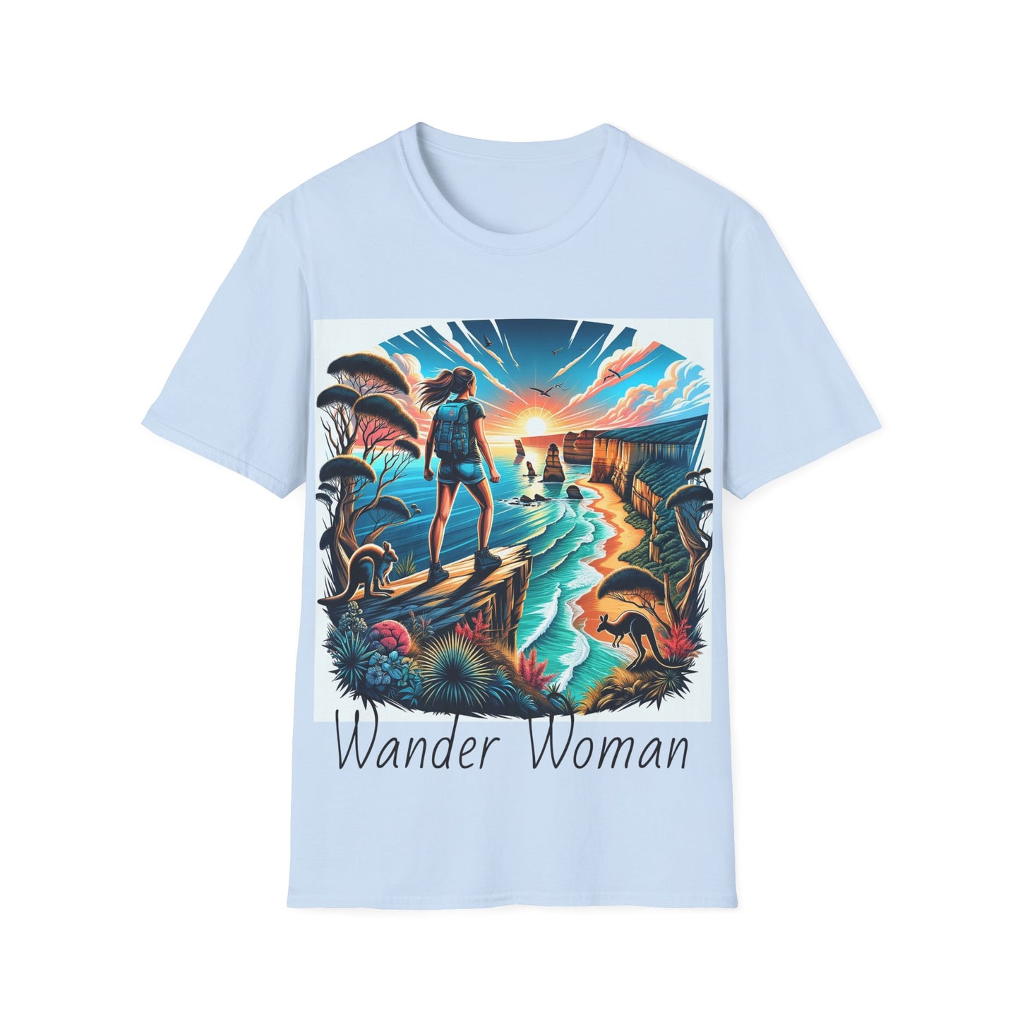 Wander Woman: Solo Adventures in Australia Unisex Softstyle T-Shirt