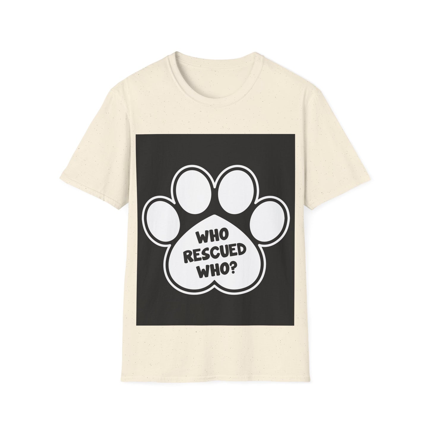 Paw print rescue t-shirt, animal rescue shirt, adopt don't shop tee, pet adoption awareness, rescue dog apparel,  paw print design